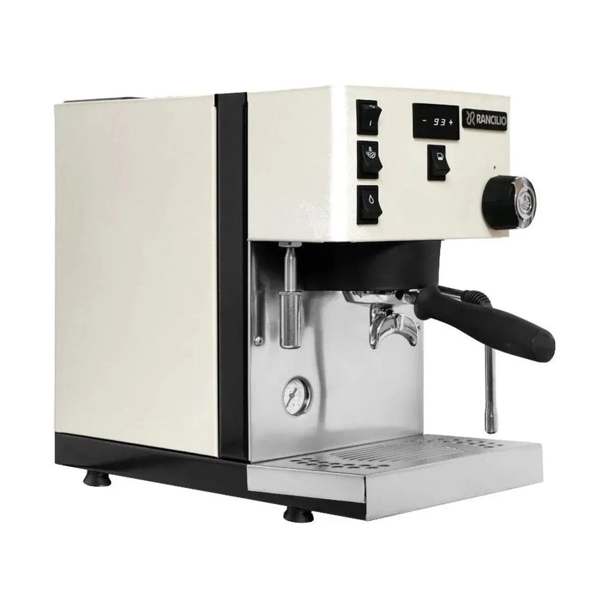 Rancilio Silvia Pro X Dual Boiler and Racillio Stile Grinder Bundle (White) Espresso Machine Rancilio