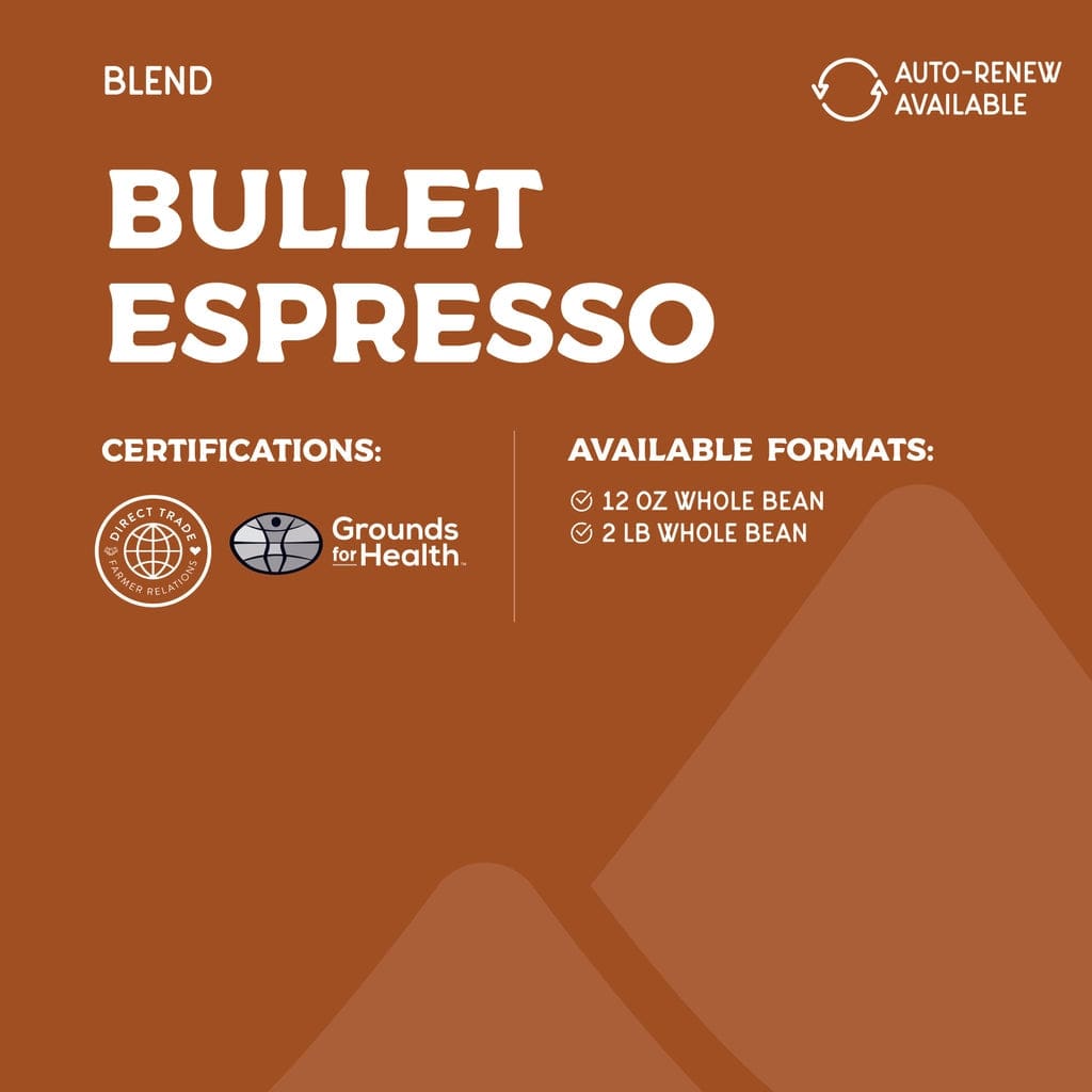 Reunion Coffee Bullet Whole Bean Coffee Whole Bean Coffee Reunion Coffee Roasters
