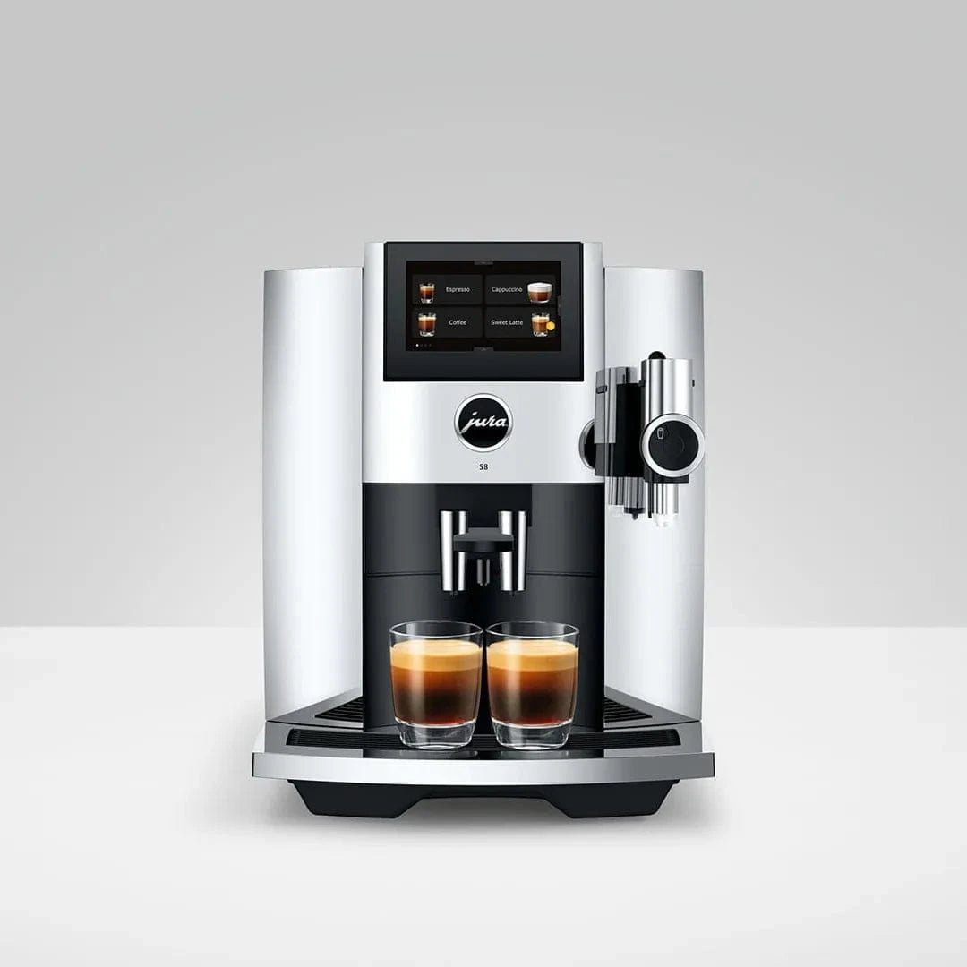 Jura S8 Super Automatic Coffee Machine 15653 (Chrome) Super Automatic Espresso Machine Jura