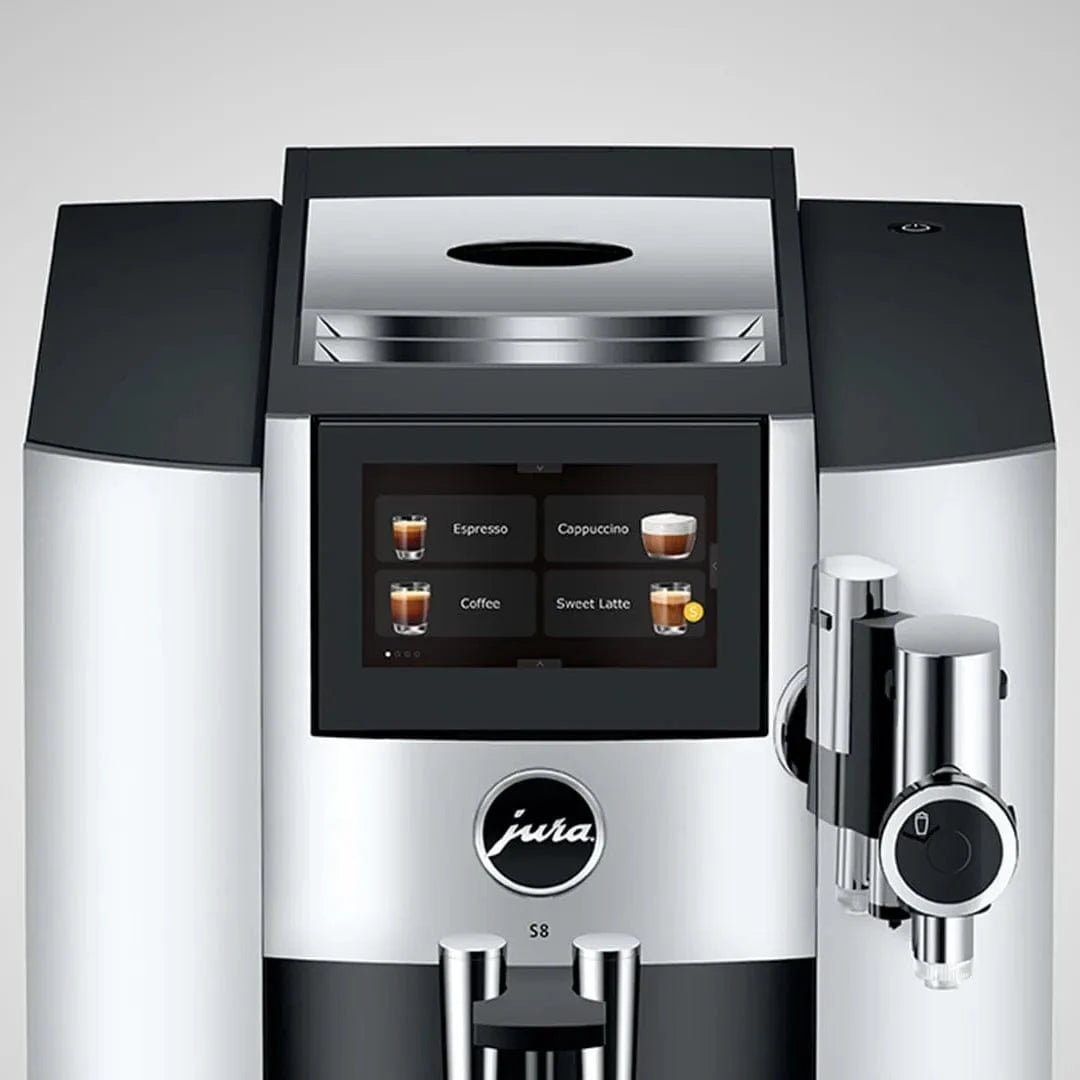 Jura S8 Super Automatic Coffee Machine 15653 (Chrome) Super Automatic Espresso Machine Jura