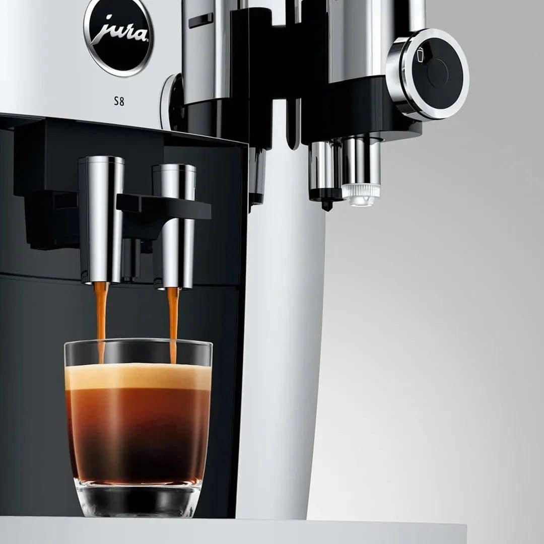 Jura S8 Super Automatic Coffee Machine 15653 (Chrome) Super Automatic Espresso Machine Jura