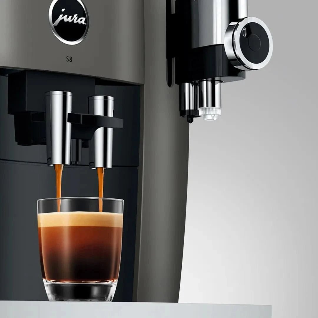 Jura S8 Super Automatic Coffee Machine 15755 (Dark Inox) Super Automatic Espresso Machine Jura