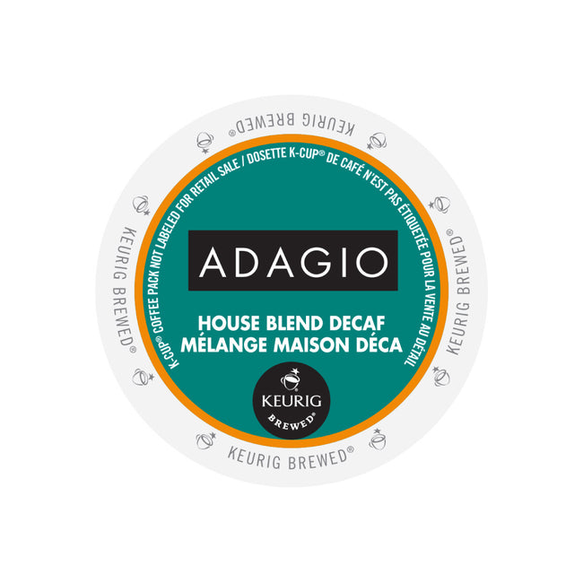 Adagio House Blend Decaf K-Cup® Pods (Case of 96)