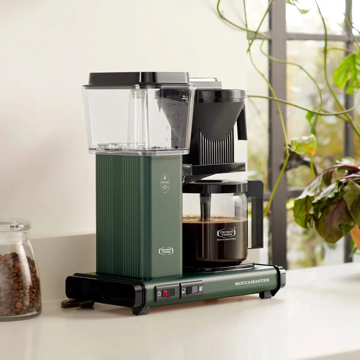 Technivorm Moccamaster KBGV Select Glass Carafe Brewer 53923 (Juniper) Drip Coffee Maker Moccamaster