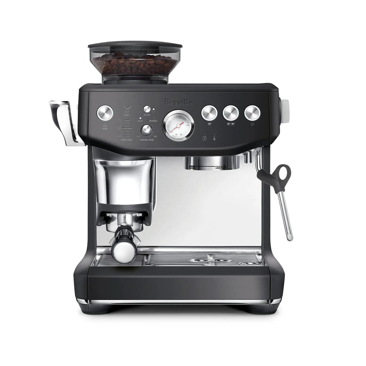 Breville The Barista Express Impress Semi-Automatic Espresso Machine BES876BTR (Black Truffle) Espresso Machine Breville