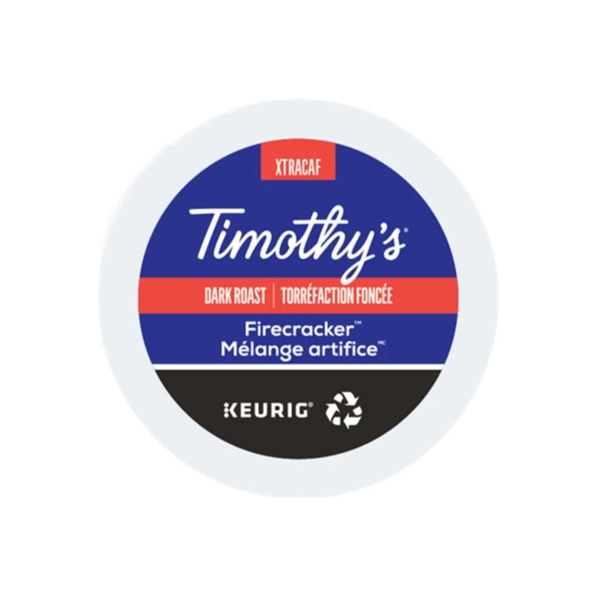 Timothy‚ Firecracker Dark Roast XTRACAF K-Cup Pods (Case of 96) K-Cups Timothy's