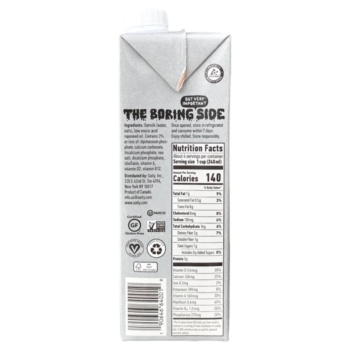 Oatly Barista Oat Milk (Case of 12) Beverages Oatly