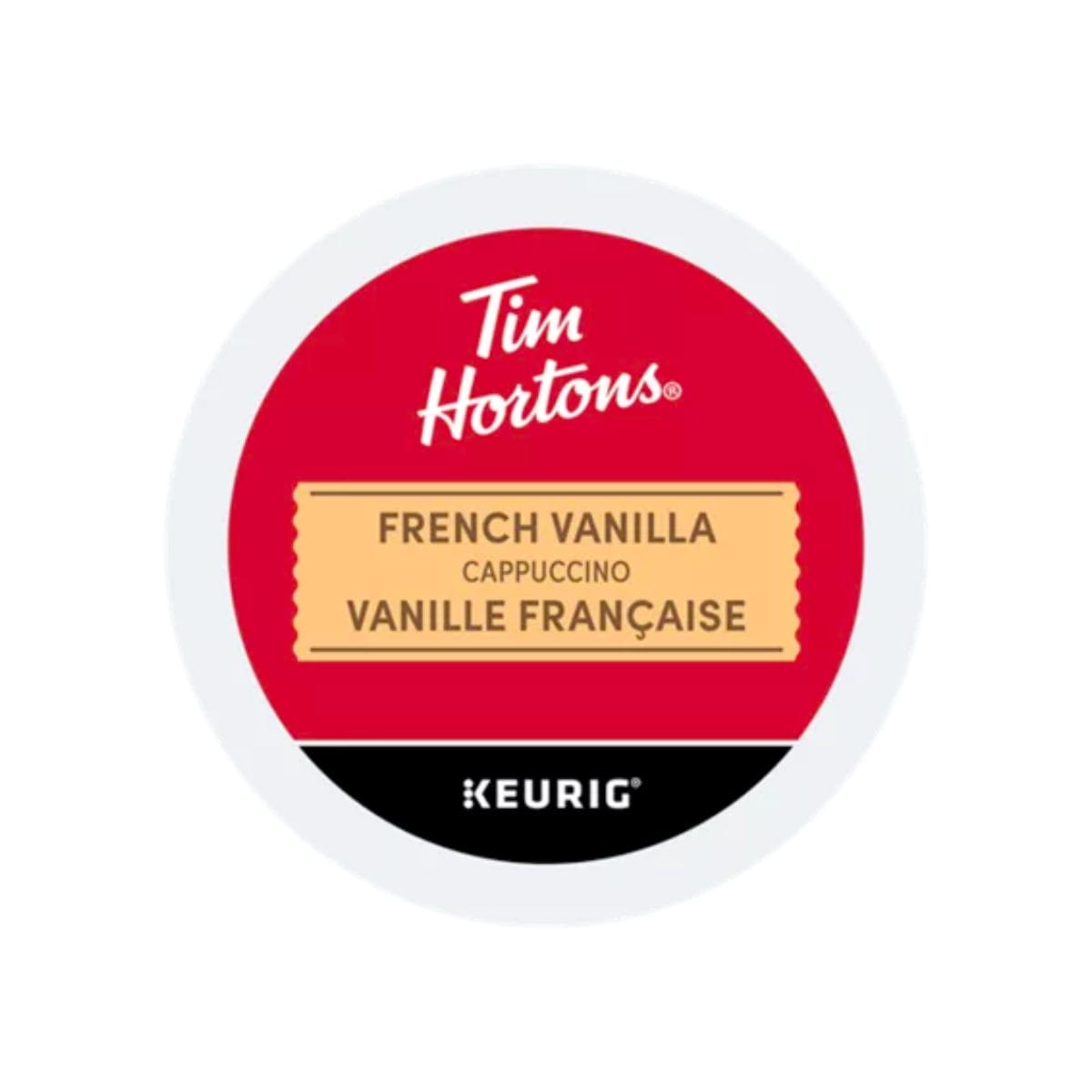 Tim Hortons French Vanilla Cappuccino K-Cup® Pods (Case of 96) K-Cups Tim Hortons