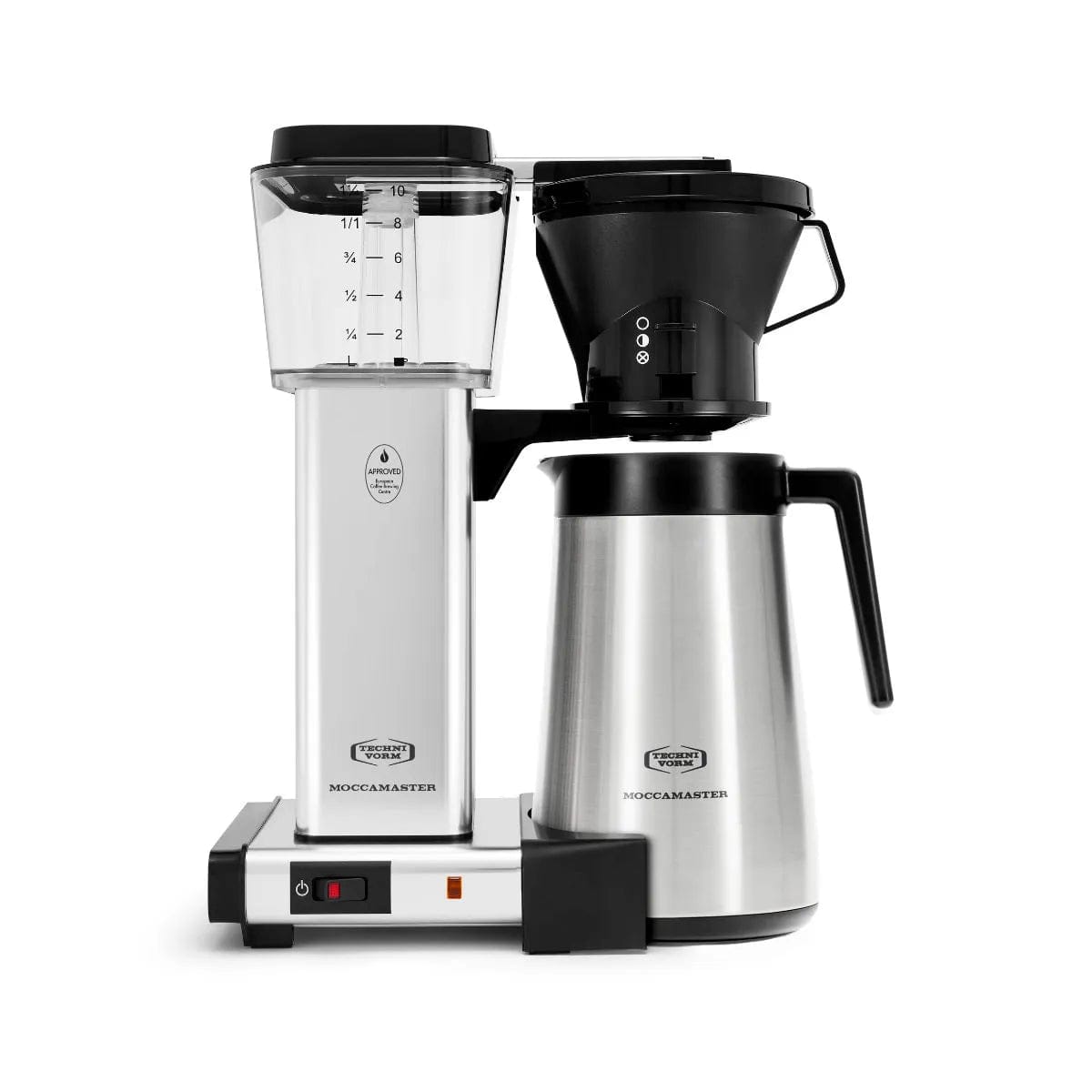 Technivorm Moccamaster KBT Thermal Carafe Brewer 79112 (Polished Silver) Drip Coffee Maker Moccamaster