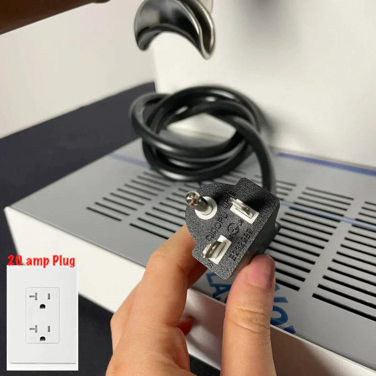 Ascaso Steel Duo Espresso Machine DU..21 (NEMA 5-20P Plug) Black Espresso Machine Ascaso