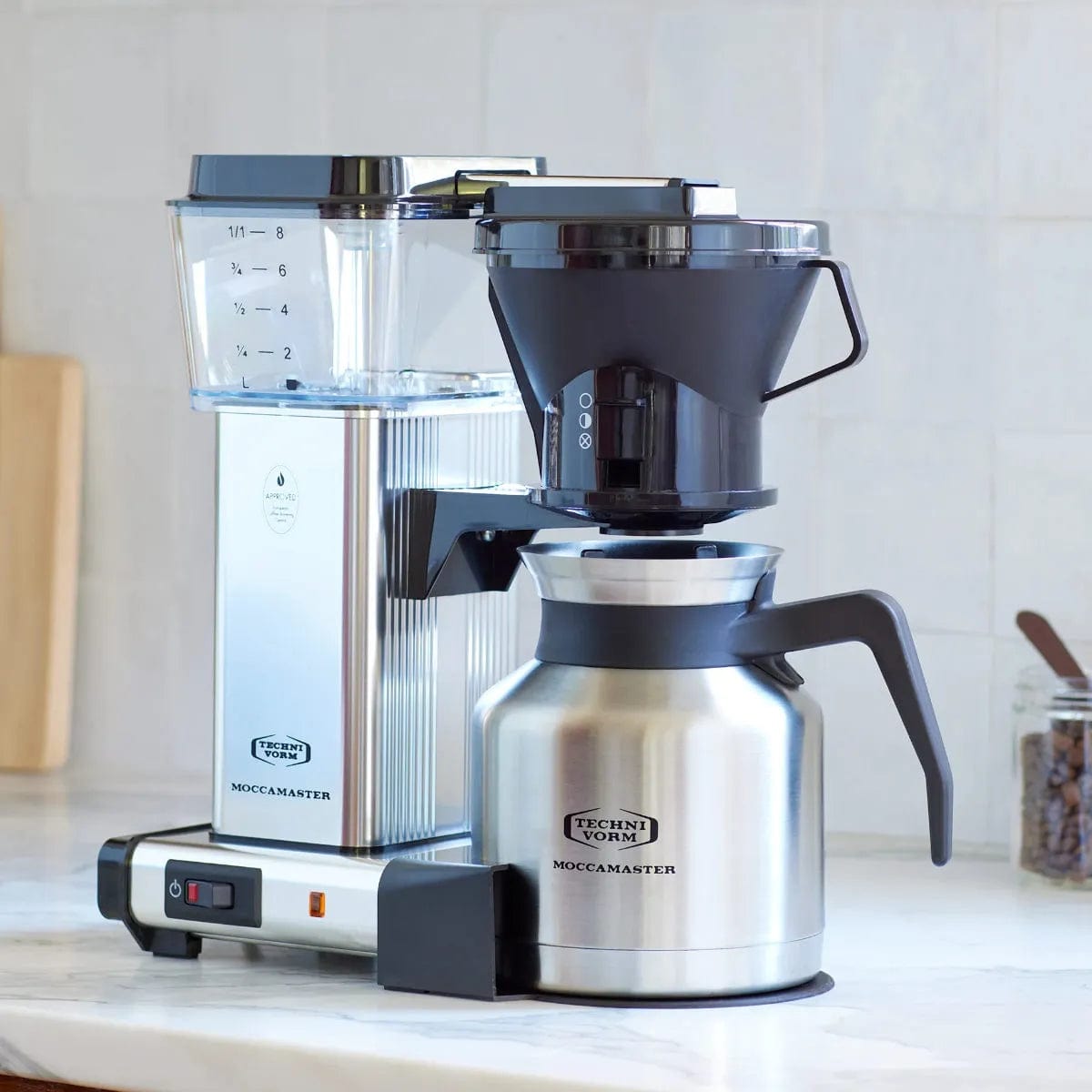 Technivorm Moccamaster KBTS Thermal Carafe Brewer 79212 (Polished Silver) Drip Coffee Maker Moccamaster