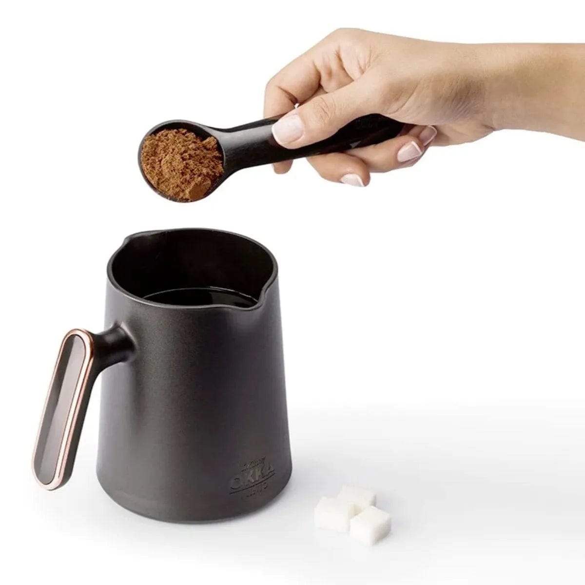 Arzum Okka Minio Automatic Turkish Coffee Machine, 120V, OK004-K (Black/Silver) Turkish Coffee Machine Arzum