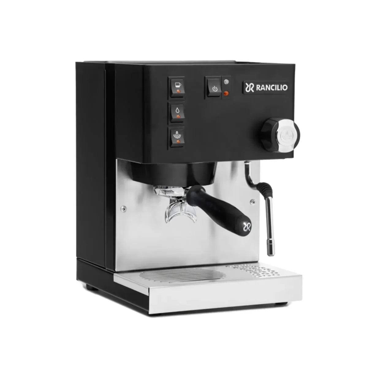 Rancilio Silvia M V6 Espresso Machine (Limited Edition Black and Stainless Steel) and Rancilio Stile Grinder Machine Bundle Espresso Machine Rancilio