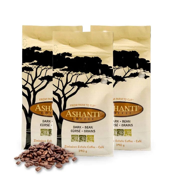 Ashanti Artisan Coffee African Dark Roast Whole Bean 3 Pack Bundle Whole Bean Coffee Ashanti Coffee