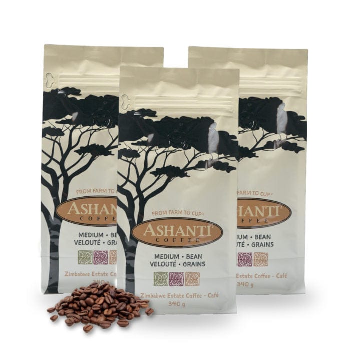 Ashanti Artisan Coffee African Medium Roast Whole Bean 3 pack Bundle Whole Bean Coffee Ashanti Coffee