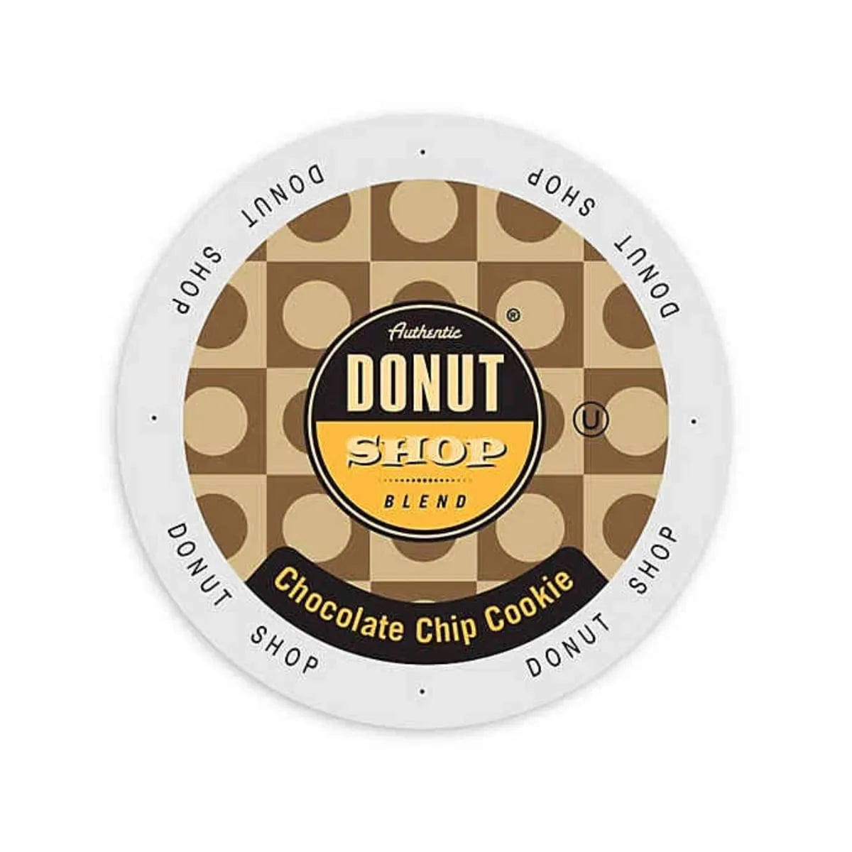 Authentic Donut Shop Chocolate Chip Cookie Single-Serve Coffee Pods (Box of 24) K-Cups Authentic Donut Shop