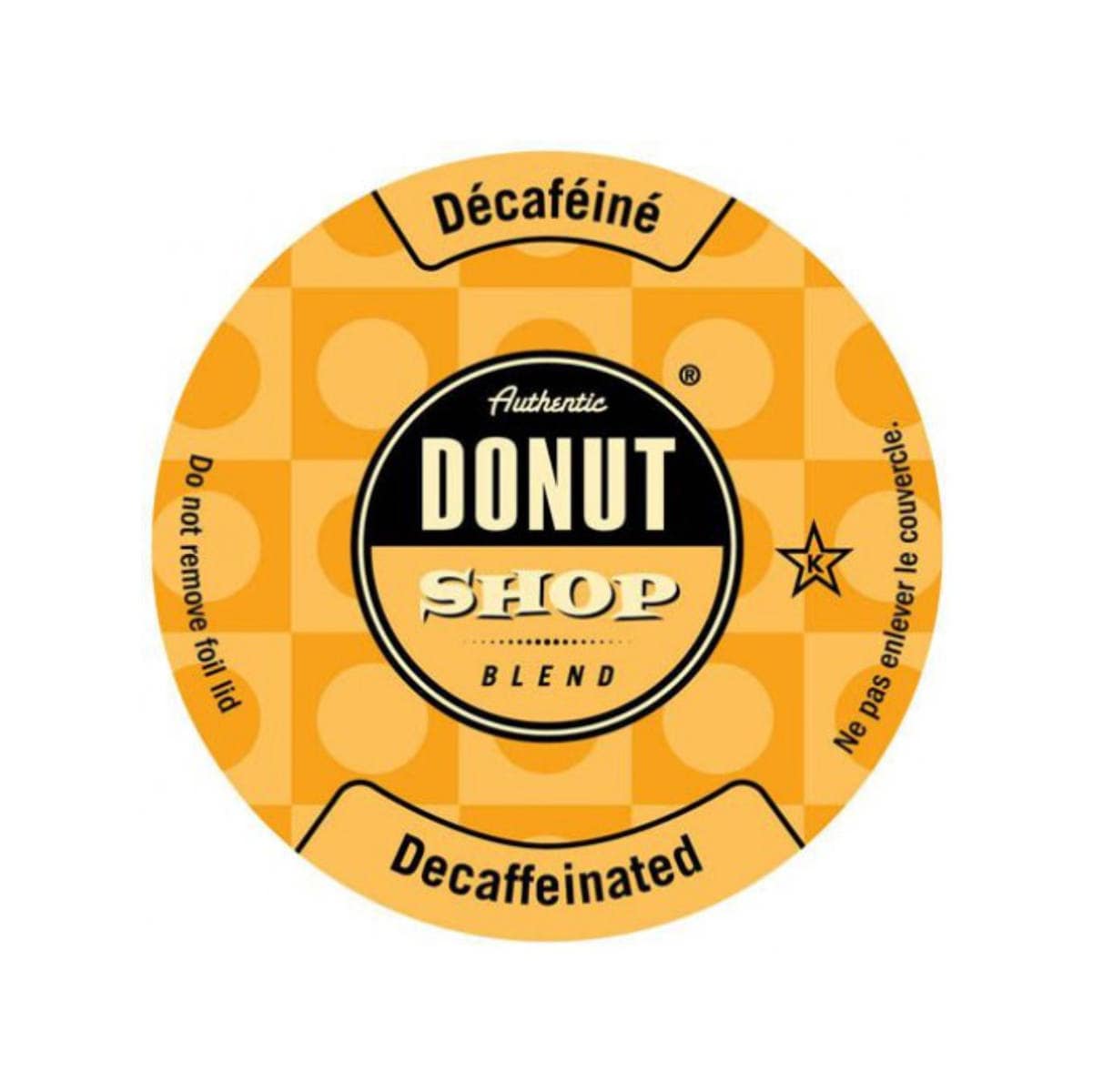 Authentic Donut Shop Decaf Single-Serve Coffee Pods (Case of 96) K-Cups Authentic Donut Shop