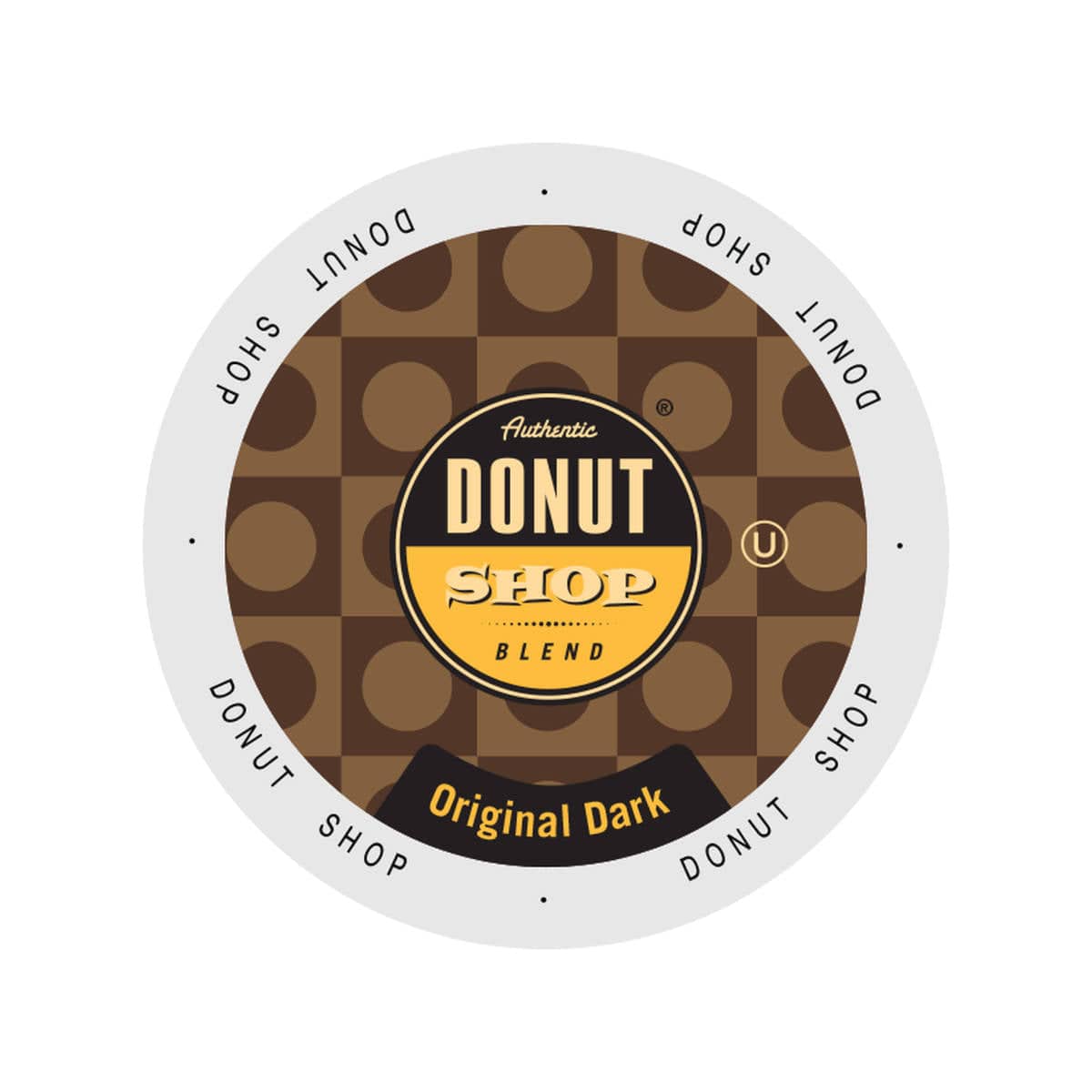 Authentic Donut Shop Original Dark Roast Single-Serve Coffee Pods (Case of 96) K-Cups Authentic Donut Shop