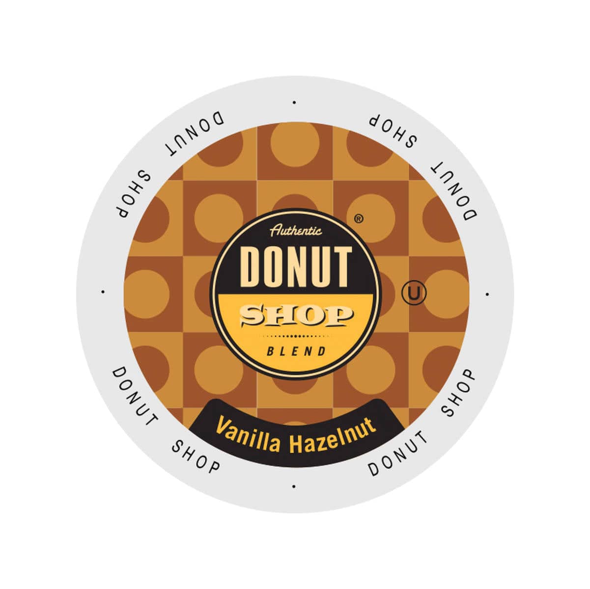 Authentic Donut Shop Vanilla Hazelnut Single-Serve Coffee Pods (Case of 96) K-Cups Authentic Donut Shop