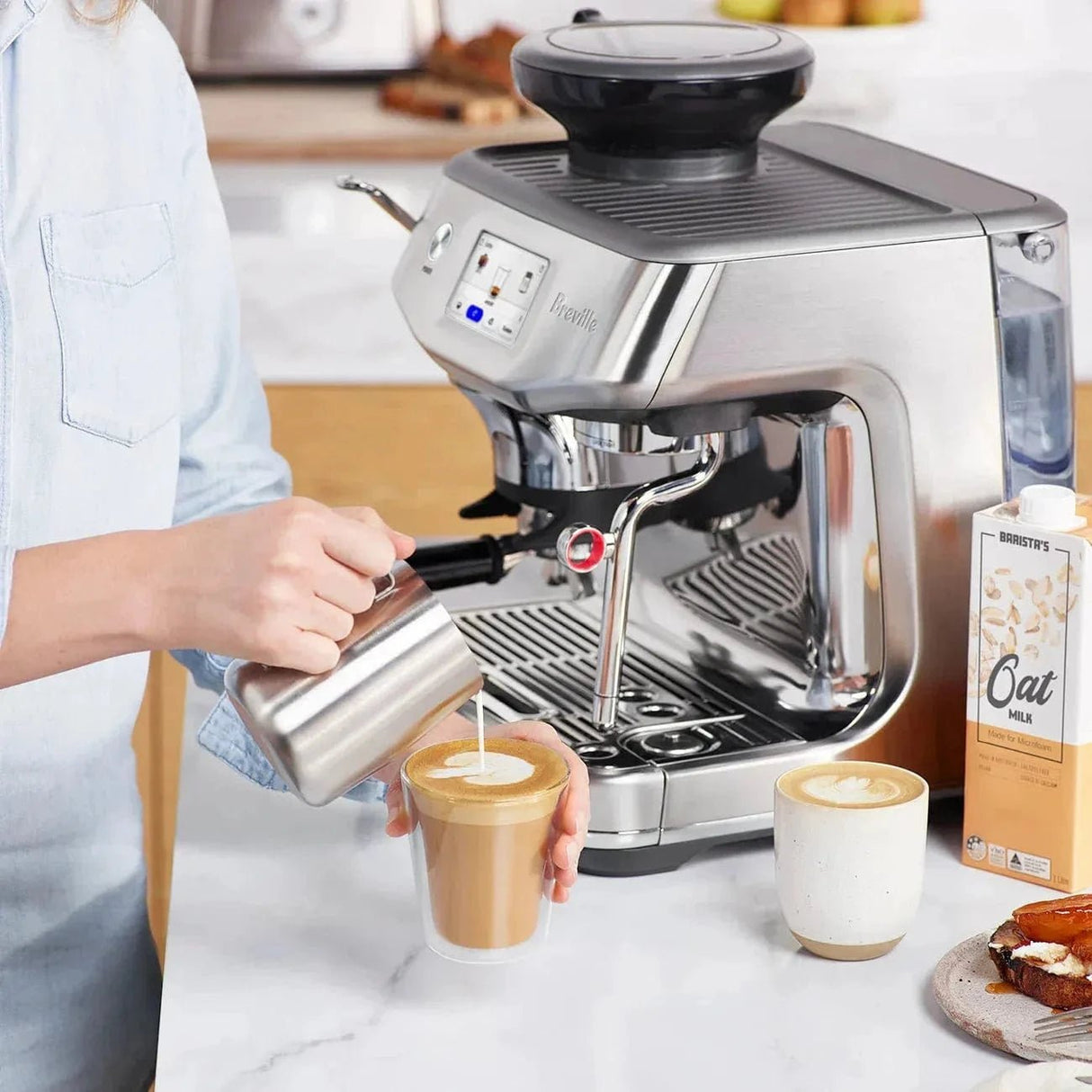 Breville The Barista Touch Impress Espresso Machine BES881BSS (Brushed Stainless Steel) Espresso Machine Breville