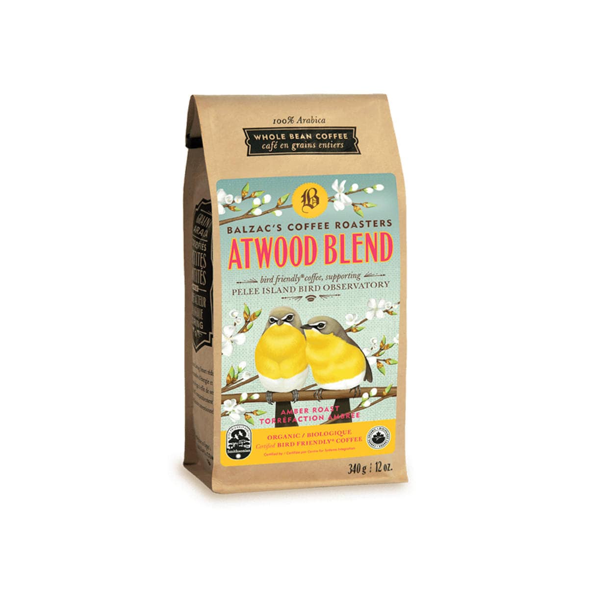Balzac's Bird Friendly Atwood Blend Organic Whole Bean Coffee (0.75 lb) Whole Bean Coffee Balzac's