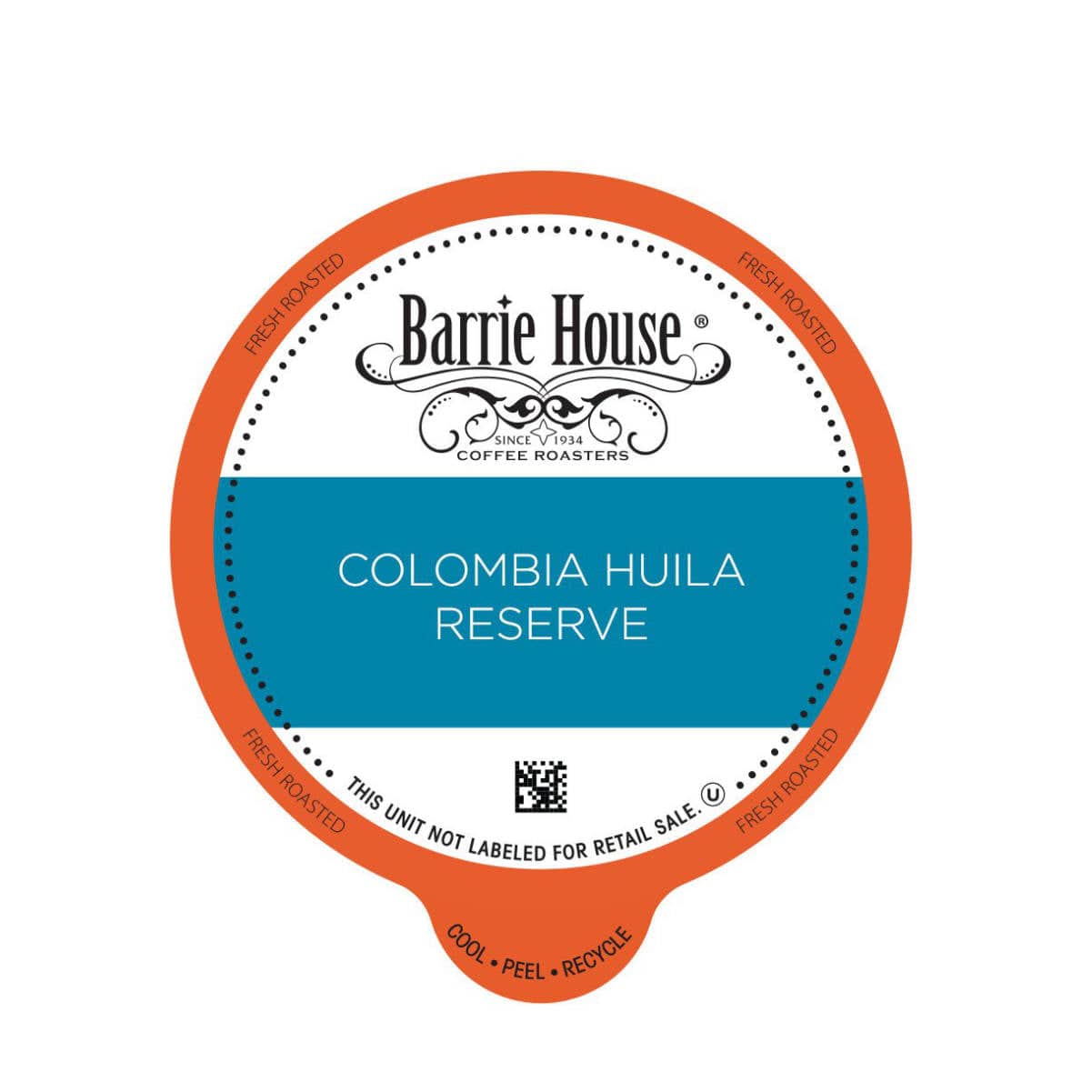 Barrie House Colombia Huila Reserve Single-Serve Coffee Pods (Box of 24) K-Cups Barrie House