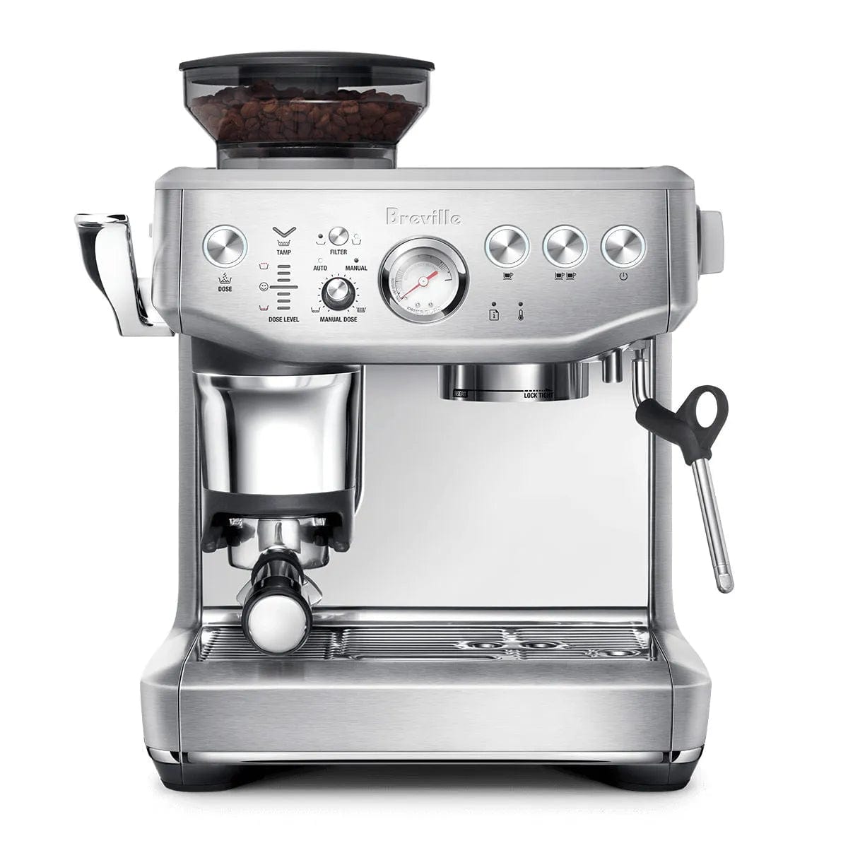 Breville The Barista Express Impress Semi-Automatic Espresso Machine BES876BSS (Brushed Stainless Steel) Espresso Machine Breville