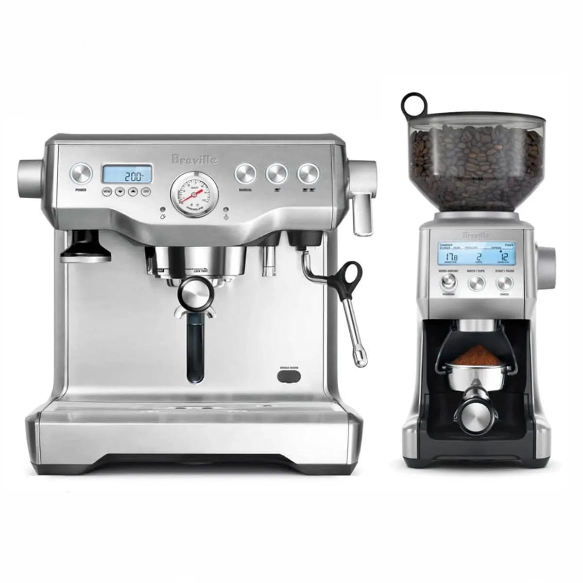 Breville The Dynamic Duo Dual Boiler Espresso Machine Smart Grinder Pro Bundle BEP920BSS Espresso Machine Breville