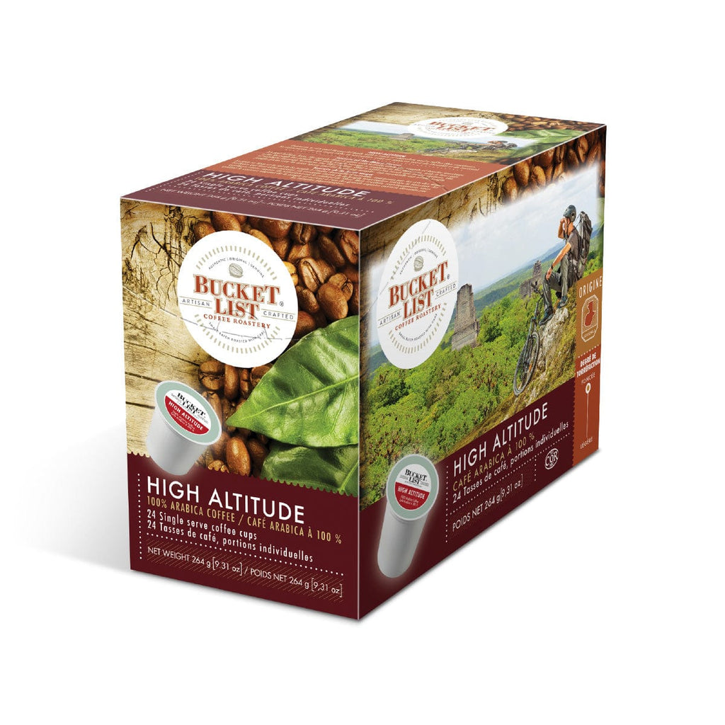 Bucket List Coffee High Altitude Single Serve Pods (Box of 24) Home Coffee Solutions