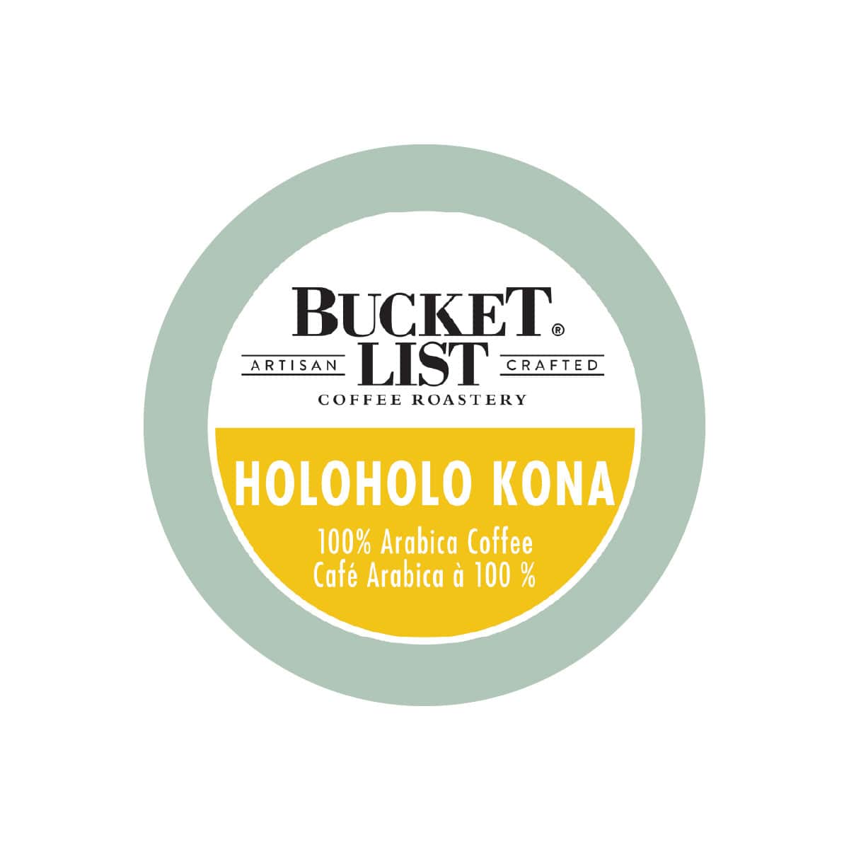 Bucket List Coffee Holoholo Kona Single Serve Pods (Box of 24) K-Cups Bucket List