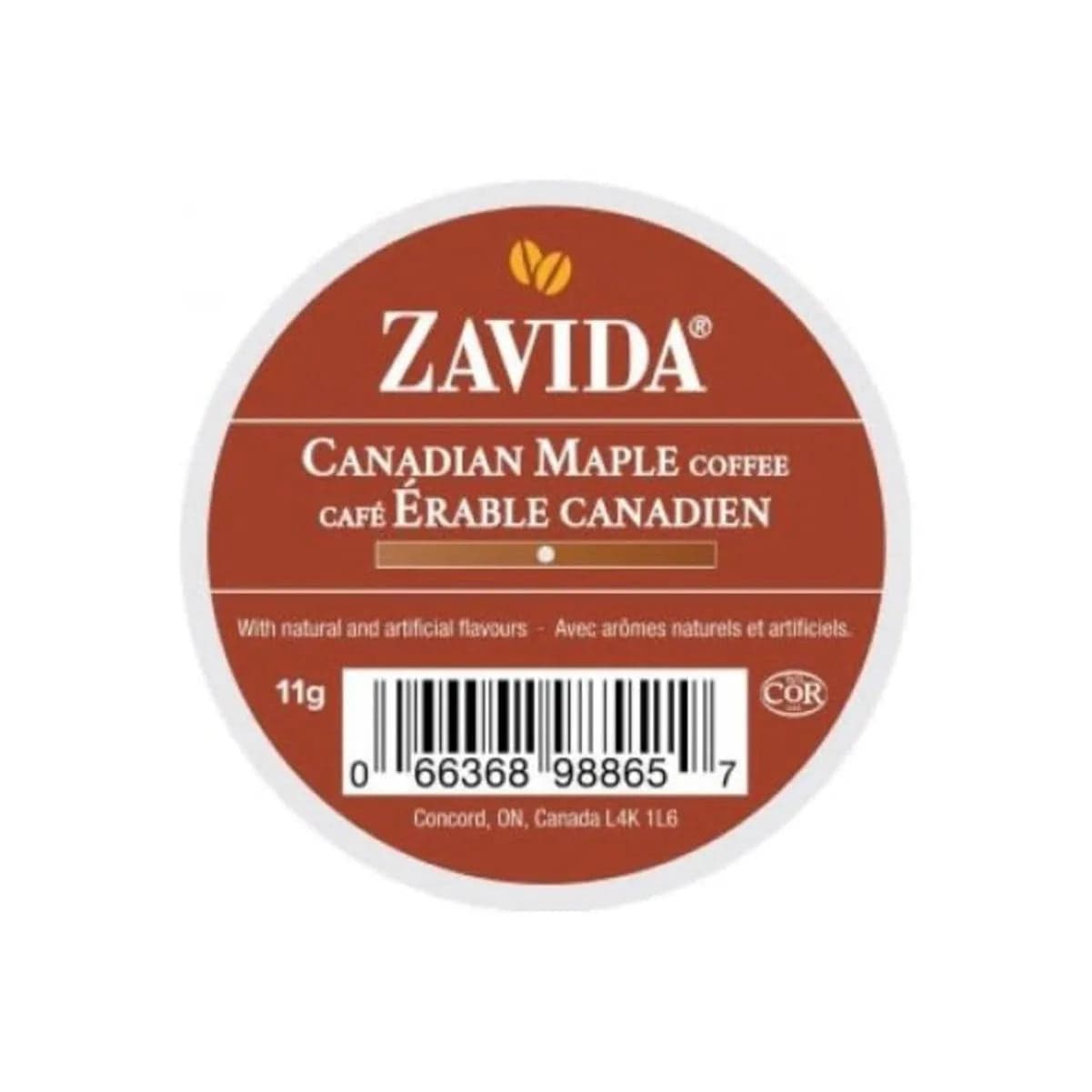 Zavida Canadian Maple Single-Serve Coffee Pods (Box of 24) K-Cups Zavida