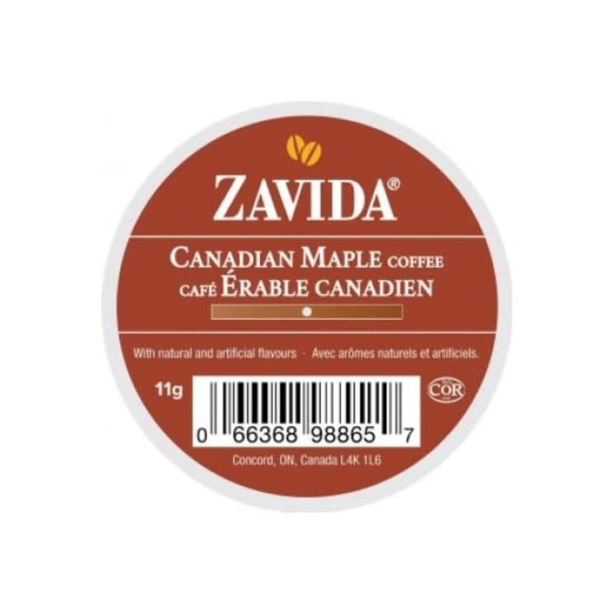 Zavida Canadian Maple Single-Serve Coffee Pods (Case of 96) K-Cups Zavida