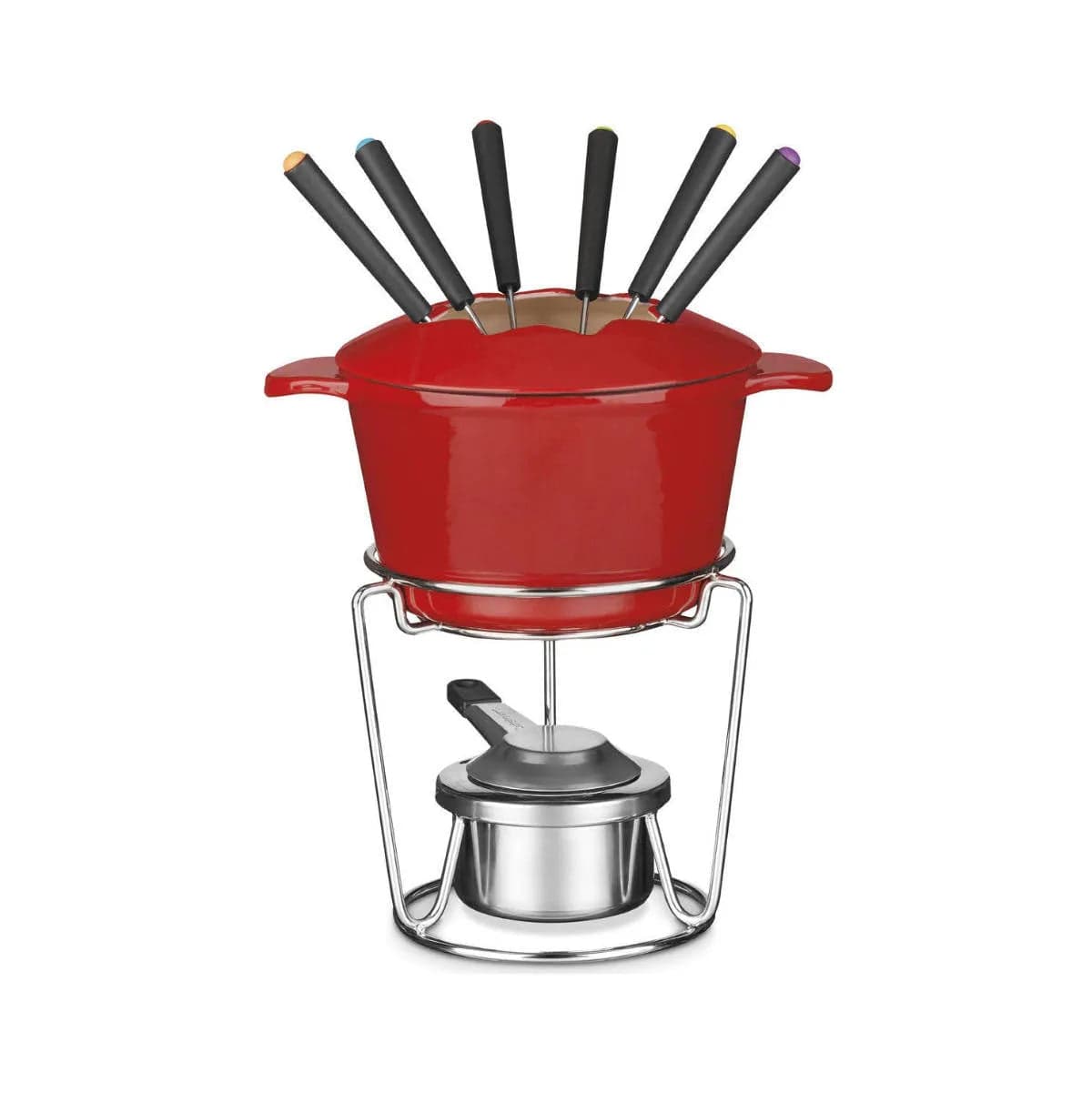 Cuisinart® 13 Pc Fondue Set Enamel Cast Iron FP-115RC Kitchenware Cuisinart