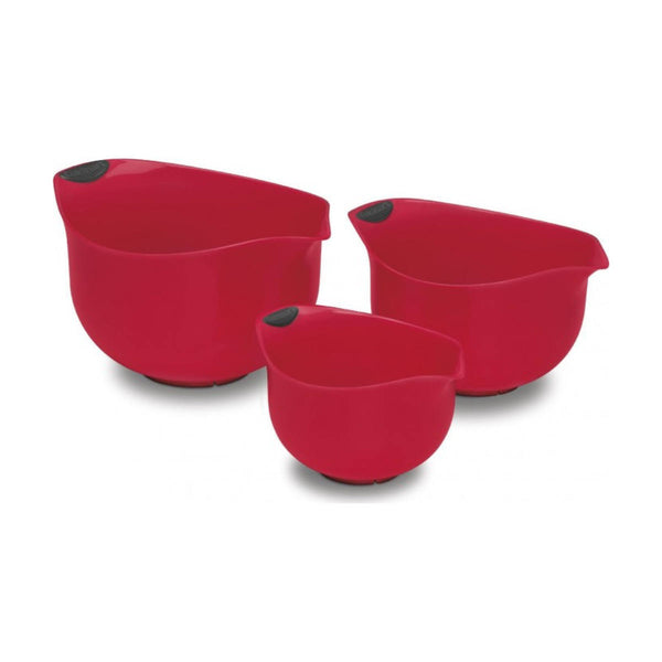 Cuisinart® Red Set of 3 Mixing Bowls CTG-00-3MBRC