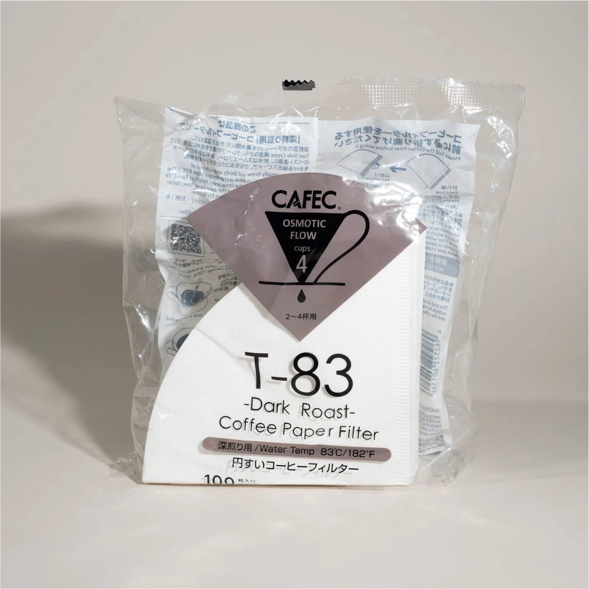 CAFEC Dark Roast Paper Coffee Filter (4 Cups, Size 02) Pour Over Equipment CAFEC