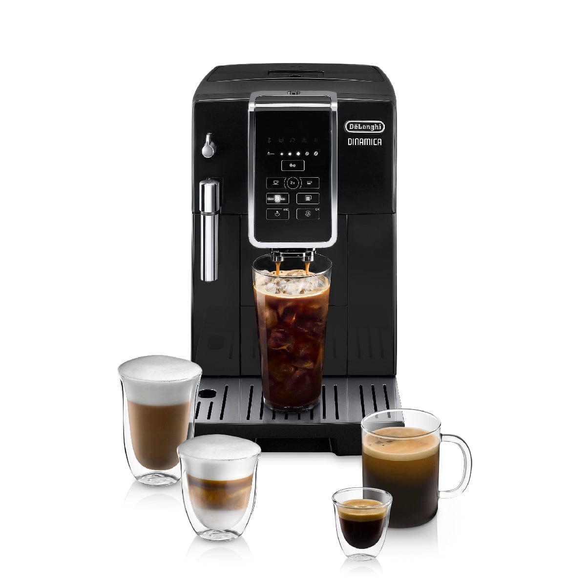 De'Longhi Dinamica Super Automatic Espresso & Coffee Machine ECAM35020B (Black) - REFURBISHED Super Automatic Espresso Machine DeLonghi