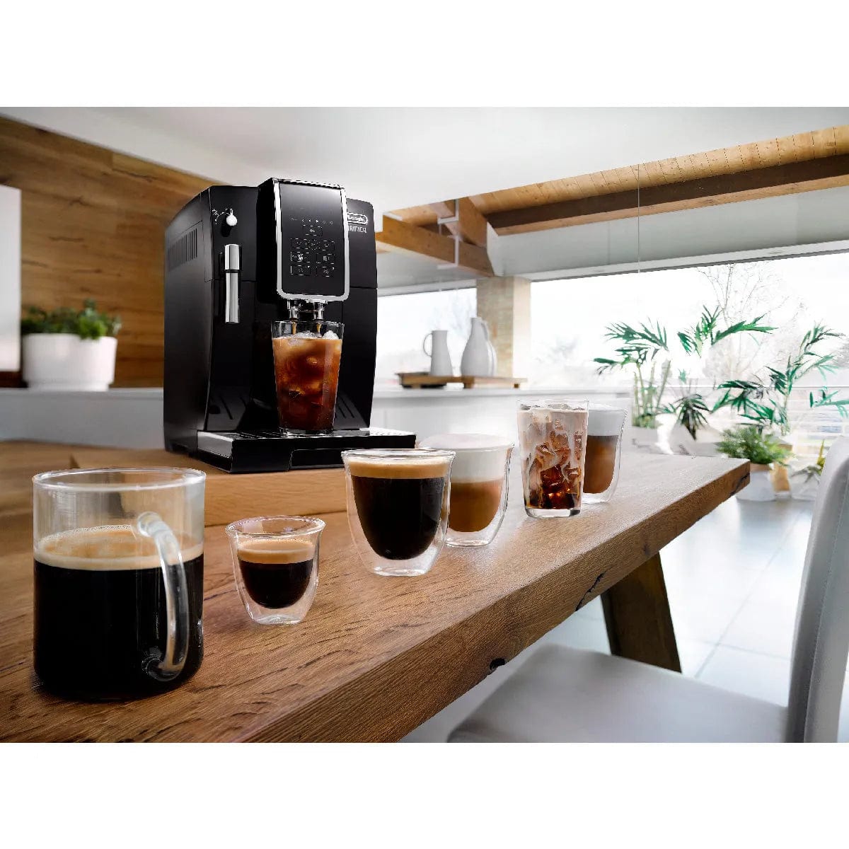 De'Longhi Dinamica Super Automatic Espresso & Coffee Machine - ECAM35020B (Black) Super Automatic Espresso Machine DeLonghi