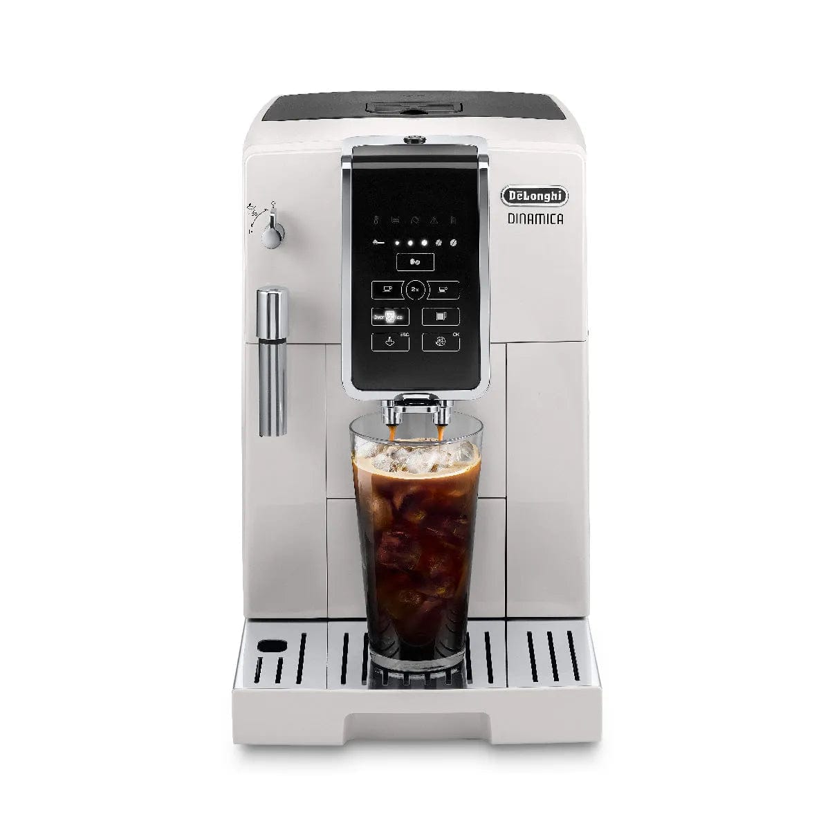 De'Longhi Dinamica Super Automatic Espresso & Coffee Machine - ECAM35020W (White) Super Automatic Espresso Machine DeLonghi