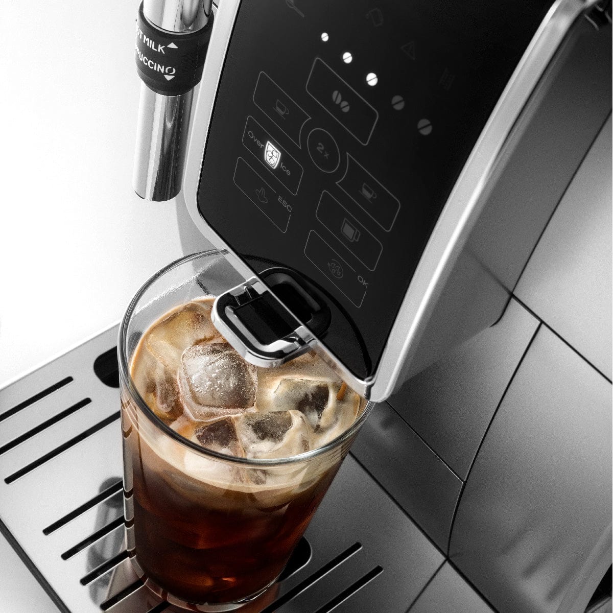 De'Longhi Dinamica With Adjustable Frothing Wand Super Automatic Espresso & Coffee Machine ECAM35025SB (Silver) - REFURBISHED Super Automatic Espresso Machine DeLonghi