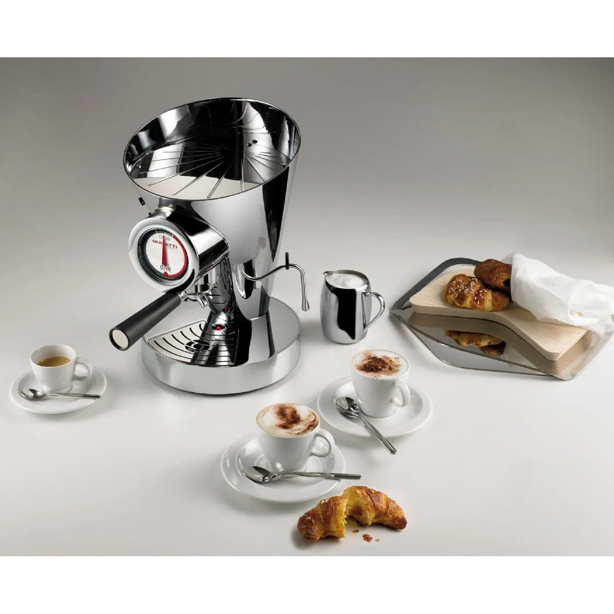Bugatti Diva Evolution Espresso & Cappuccino Machine 15-EDIVAC (Chrome) Espresso Machine Bugatti