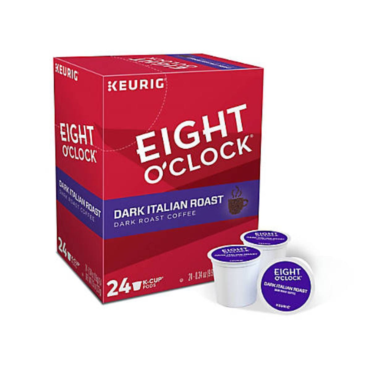 Eight O'Clock Dark Italian K-Cup® Recyclable Coffee Pods (Box of 24) K-Cups Eight O'Clock