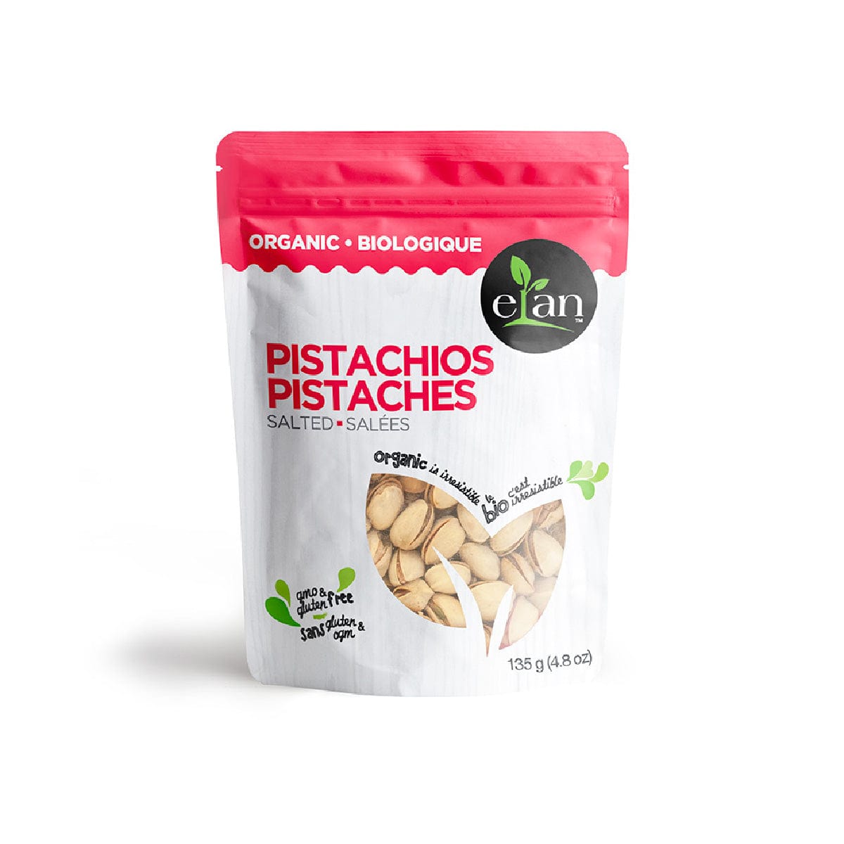 Elan Organic Raw Pistachios (No Shells) 135g Dried Fruits, Nuts and Seeds Elan