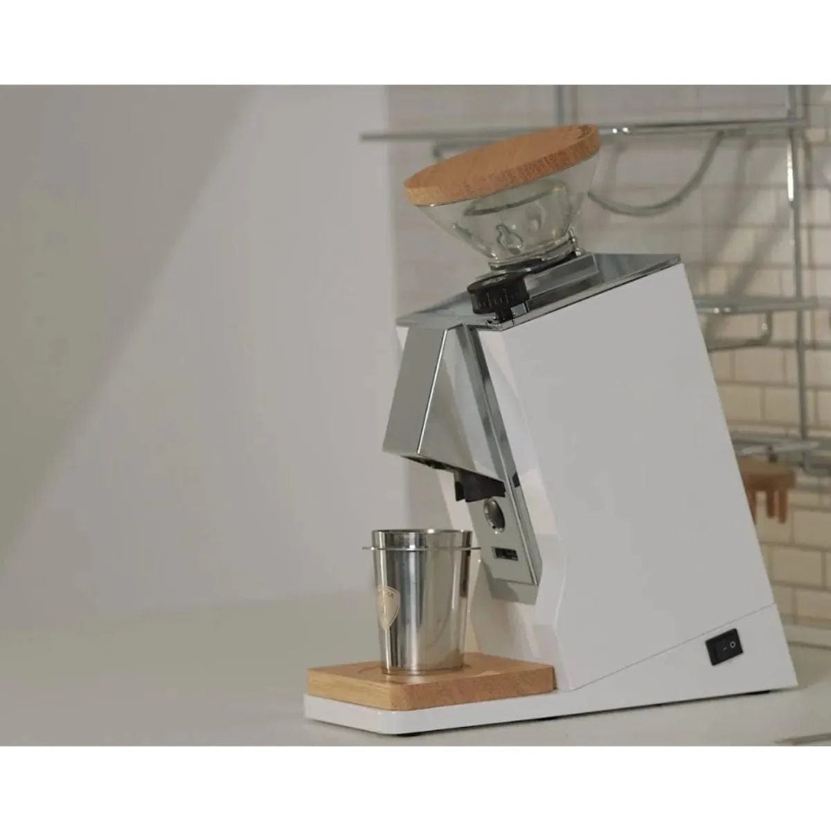 Eureka Oro Mignon Single Dose Grinder | Inclined To Zero Retention Grinder v1.1 (White) - Open Box (4555) Coffee Grinder Eureka