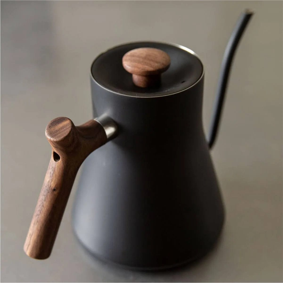 Fellow Stagg EKG Pour-Over Kettle (Matte Black + Walnut) Kettle Fellow