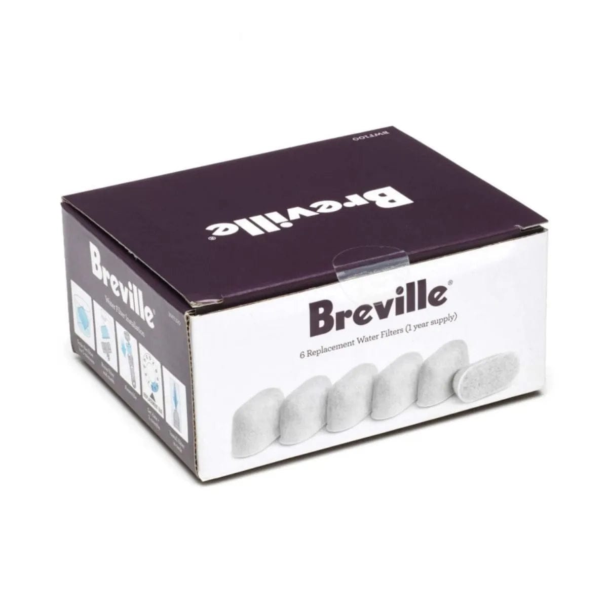 Breville Replacement Water Filters BWF100 (6 Pack) Accessory Breville
