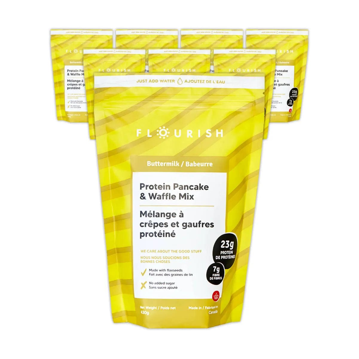 Flourish Buttermilk Protein Pancake & Waffle Mix (Case of 8) Snacks & Treats Flourish