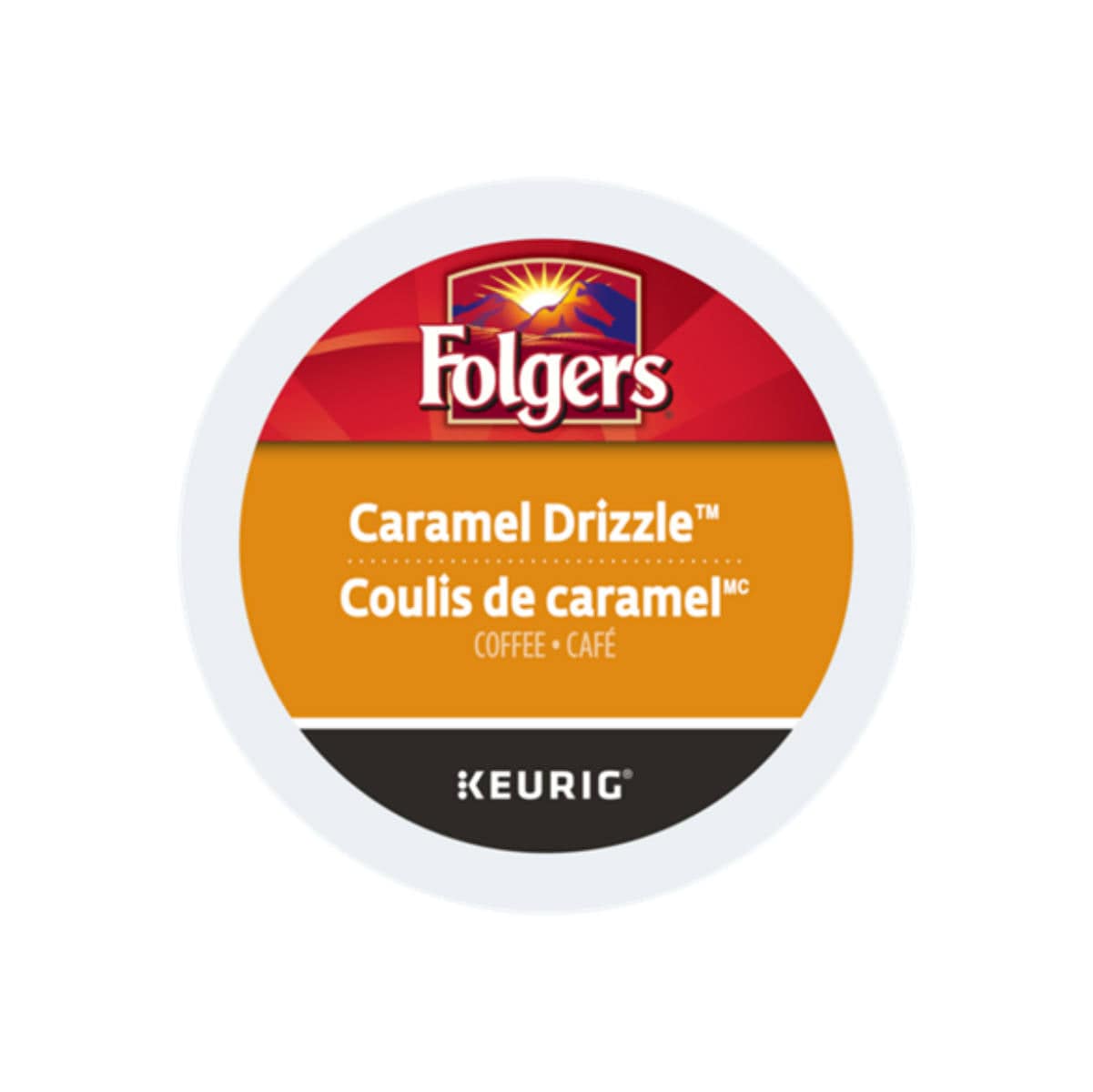 Folgers Gourmet Selections Caramel Drizzle K-Cup® Recyclable Pods (Box of 24) - Best Before September 19, 2024 K-Cups Folgers