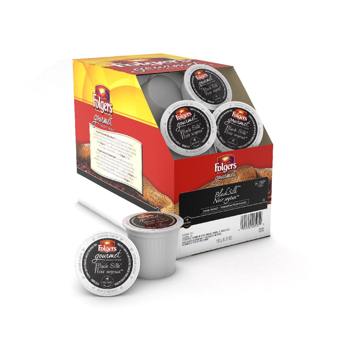 Folgers Gourmet Selections Black Silk K-Cup® Recyclable Pods (Box of 24) K-Cups Folgers