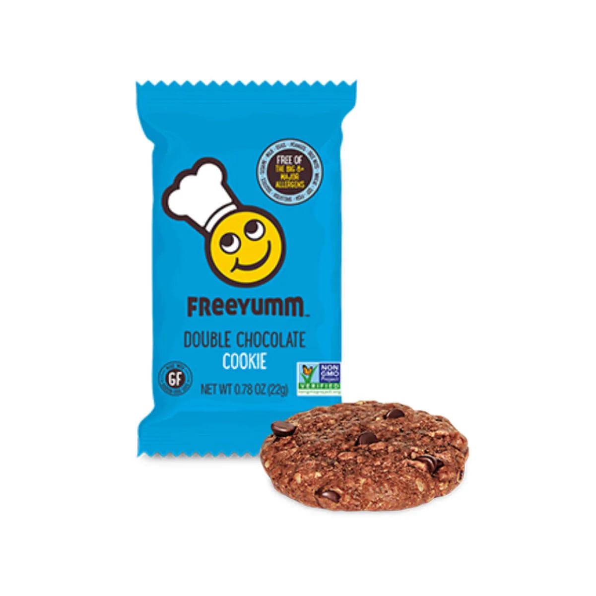 FreeYumm Double Chocolate (Case of 42 Soft-Baked Cookies Individually Wrapped) Snacks & Treats FreeYumm