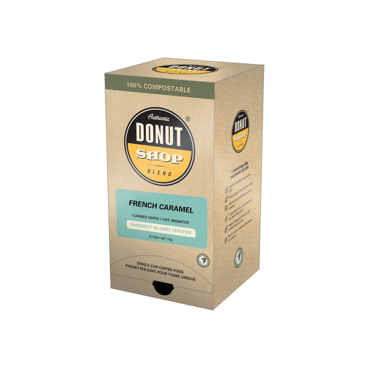Authentic Donut Shop: French Caramel Pods Soft Coffee Pods Authentic Donut Shop